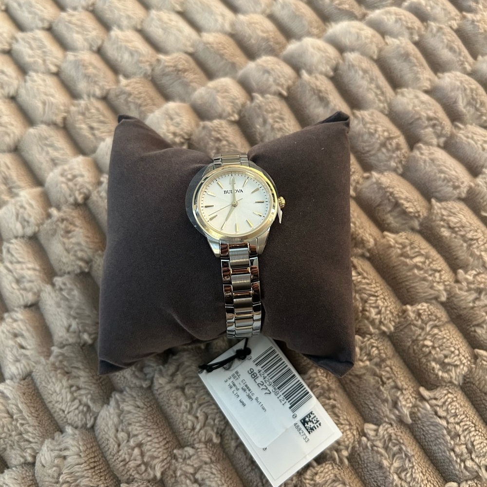 Bulova Silver and Gold Sutton Women's Watch